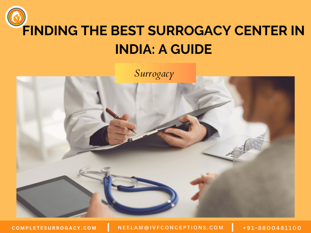 Finding the Best Surrogacy Center in India: A Guide