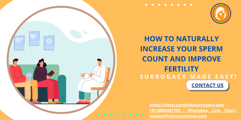 how to incresase your semen count and fertiity