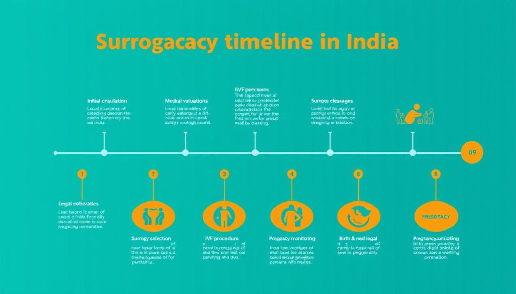 Step-by-step timeline of the surrogacy process in India from initial consultation to birth Step-by-step timeline of the surrogacy process in India from initial consultation to birth