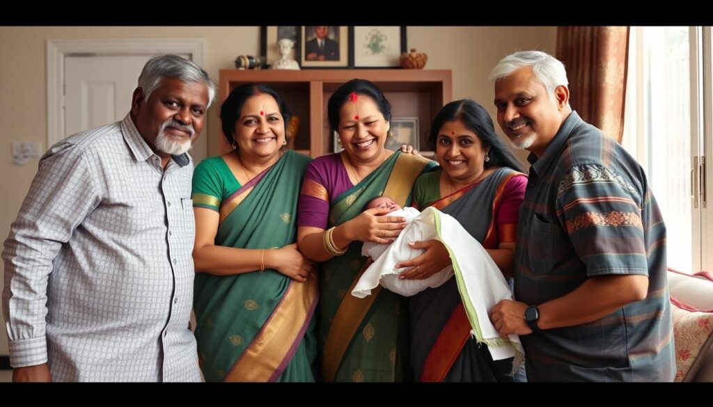 Family celebrating after successful Altruistic Surrogacy in Mumbai Family celebrating after successful Altruistic Surrogacy in Mumbai