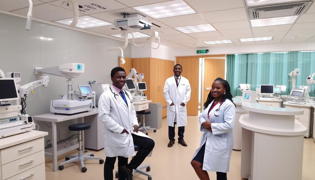 Modern fertility clinic in Nairobi, Kenya with medical equipment Modern fertility clinic in Nairobi, Kenya with medical equipment