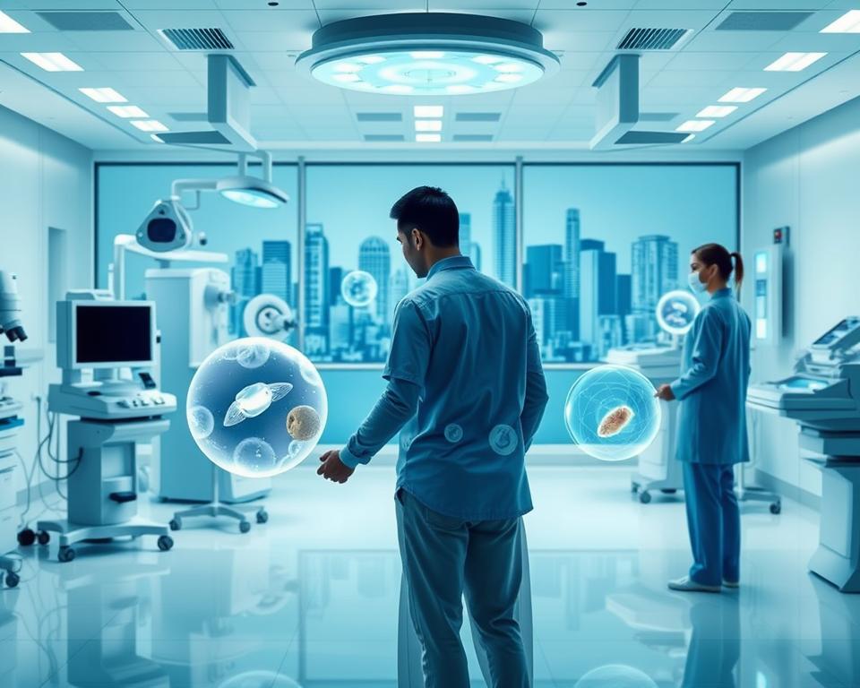 A serene, clinical setting with state-of-the-art medical equipment and a team of dedicated professionals, representing the high-quality IVF services offered by IVF Conceptions. In the foreground, a young, hopeful couple holding hands, surrounded by soothing blue and white tones that evoke a sense of tranquility and trust. In the middle ground, a visualization of the IVF process, with delicate embryos and advanced microscopes, symbolizing the cutting-edge technology and scientific expertise. The background features a cityscape of modern Indian metropolitan hospitals, conveying the advanced medical infrastructure that supports IVF Conceptions' success. The overall composition radiates a sense of professionalism, empathy, and optimism, capturing the factors that contribute to the high success rates of IVF in India. A serene, clinical setting with state-of-the-art medical equipment and a team of dedicated professionals, representing the high-quality IVF services offered by IVF Conceptions. In the foreground, a young, hopeful couple holding hands, surrounded by soothing blue and white tones that evoke a sense of tranquility and trust. In the middle ground, a visualization of the IVF process, with delicate embryos and advanced microscopes, symbolizing the cutting-edge technology and scientific expertise. The background features a cityscape of modern Indian metropolitan hospitals, conveying the advanced medical infrastructure that supports IVF Conceptions' success. The overall composition radiates a sense of professionalism, empathy, and optimism, capturing the factors that contribute to the high success rates of IVF in India.
