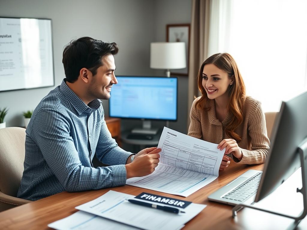 Financial counselor explaining IVF treatment costs and payment options Financial counselor explaining IVF treatment costs and payment options