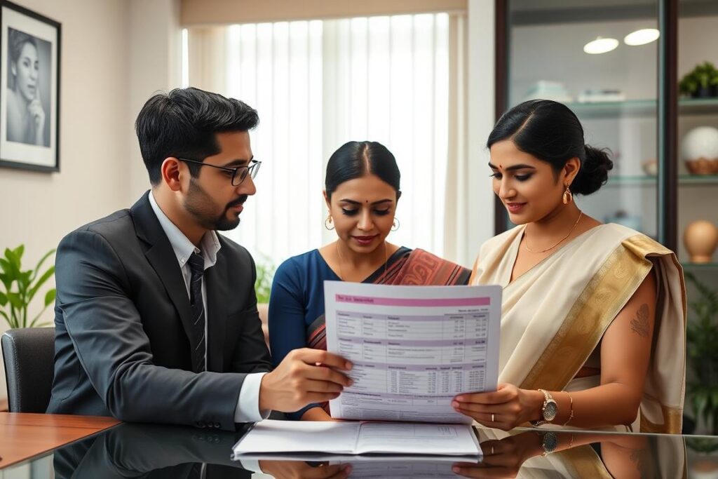 International patient discussing IVF costs in India with a financial counselor International patient discussing IVF costs in India with a financial counselor