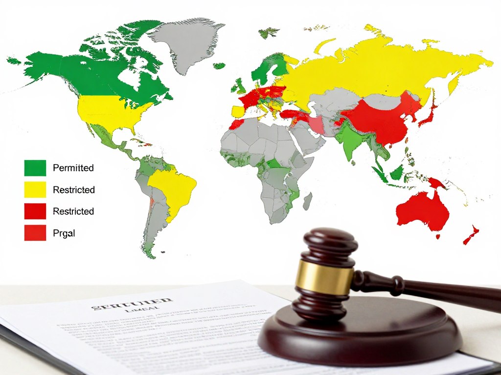 International surrogacy legal frameworks map showing different regulatory approaches International surrogacy legal frameworks map showing different regulatory approaches