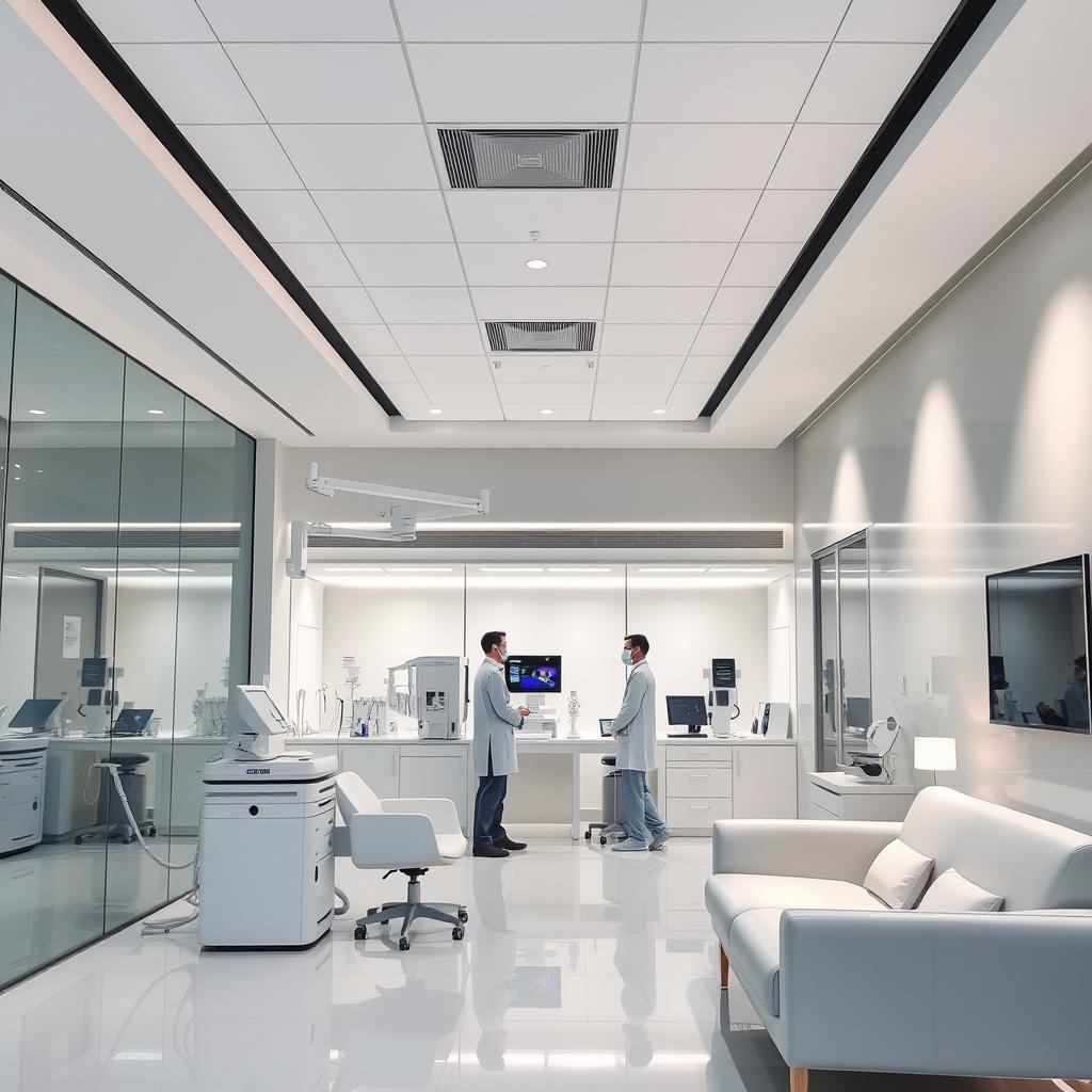 Modern IVF clinic in one of the best countries for IVF showing advanced technology Modern IVF clinic in one of the best countries for IVF showing advanced technology