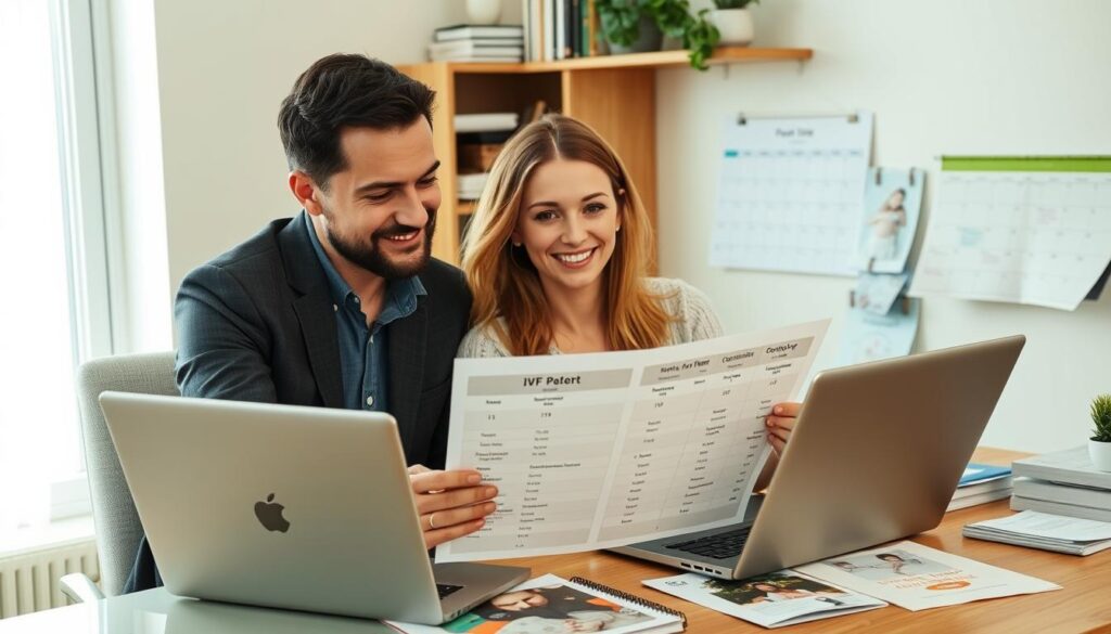 Patient reviewing IVF success rates and legal factors in the best countries for IVF Patient reviewing IVF success rates and legal factors in the best countries for IVF