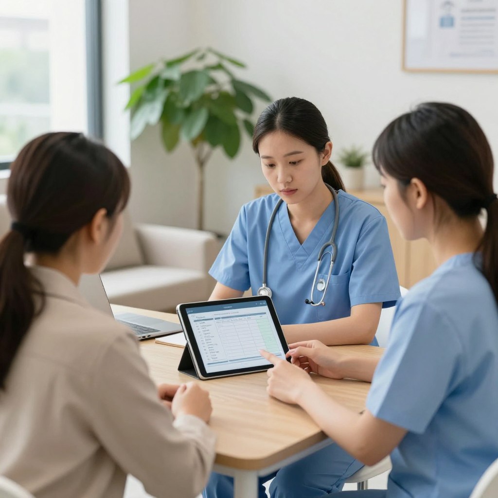 Post-IVF follow-up meeting with support team Post-IVF follow-up meeting with support team