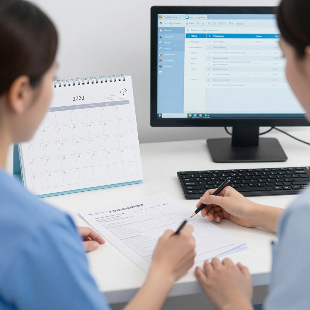 Treatment coordination for fertility services showing medical schedules and plans Treatment coordination for fertility services showing medical schedules and plans