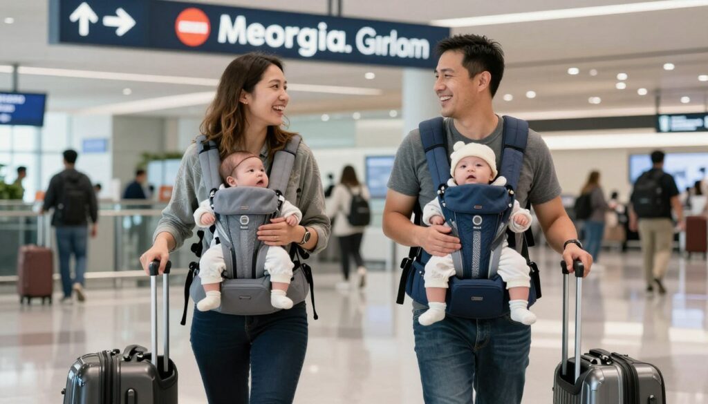 family traveling home with new baby family traveling home with new baby