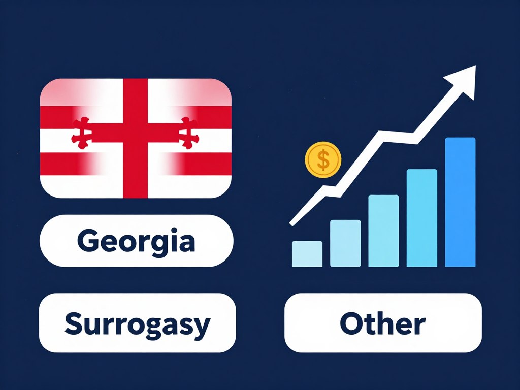 Cost comparison chart for surrogacy in Georgia Cost comparison chart for surrogacy in Georgia