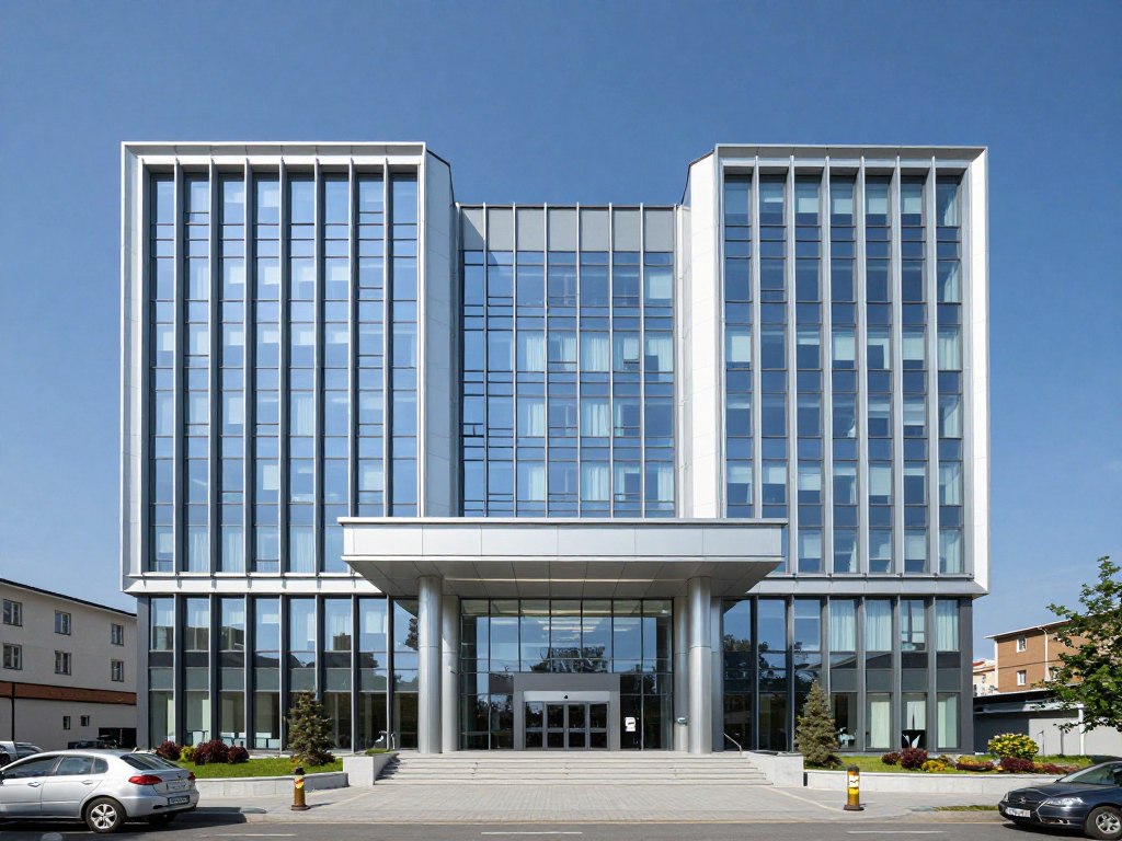 Modern Georgian IVF clinic exterior Modern Georgian IVF clinic exterior