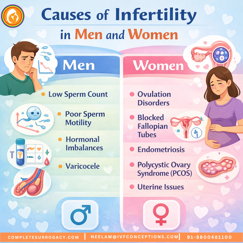 Causes of Infertility in Men and Women