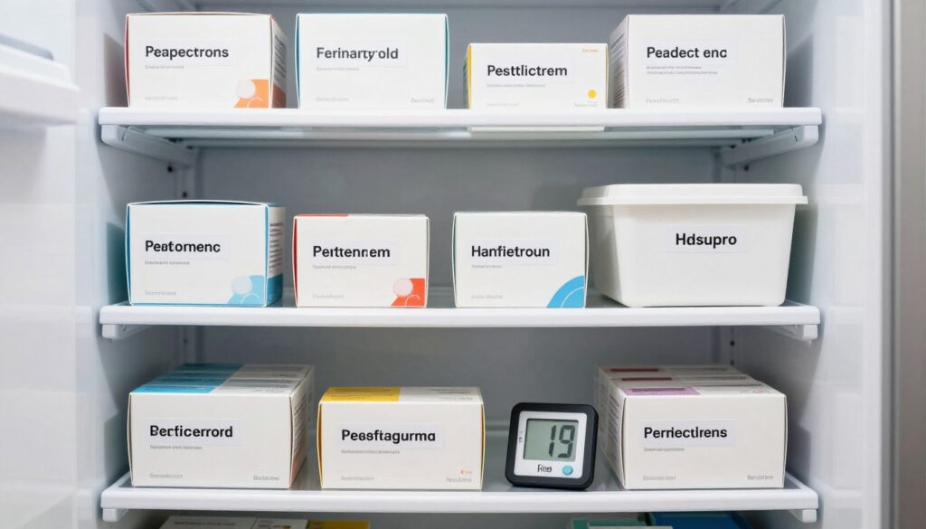 Fertility medication storage and organization Fertility medication storage and organization