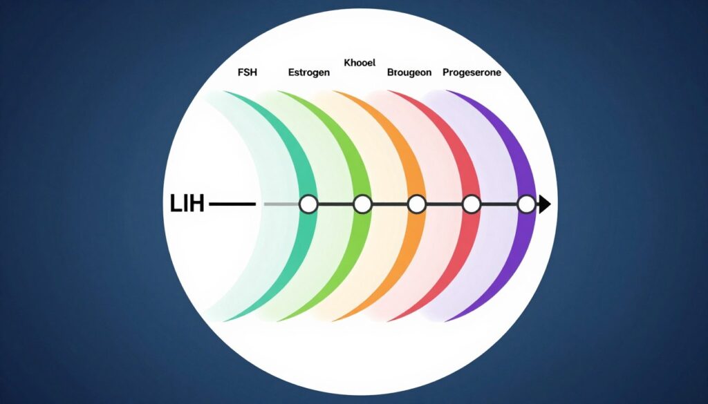 Hormone cycle diagram for fertility treatment Hormone cycle diagram for fertility treatment