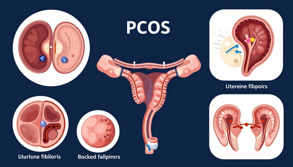 Medical conditions affecting fertility diagram Medical conditions affecting fertility diagram