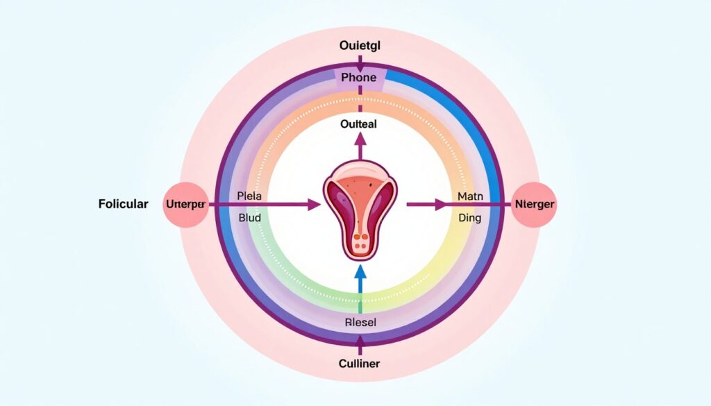 Menstrual cycle phases diagram Menstrual cycle phases diagram
