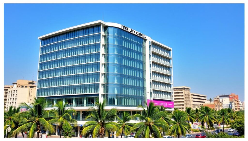 Modern fertility clinic exterior in Mumbai Modern fertility clinic exterior in Mumbai
