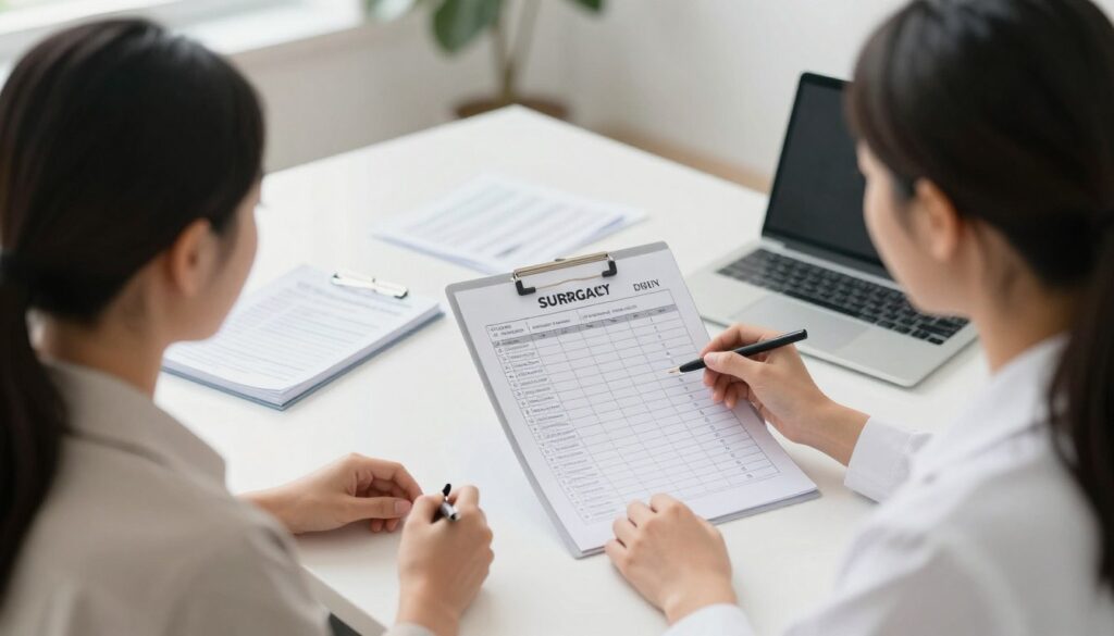 NRI couple planning surrogacy journey with coordinator NRI couple planning surrogacy journey with coordinator