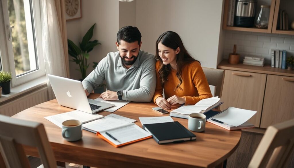 OCI couple reviewing documents and planning OCI couple reviewing documents and planning