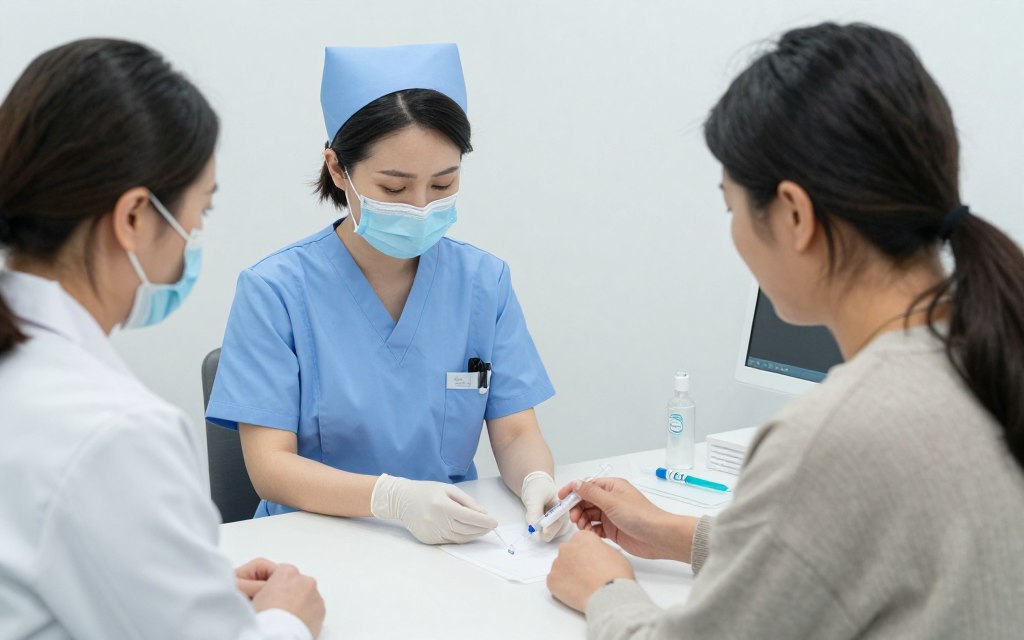 Patient learning injection technique Patient learning injection technique