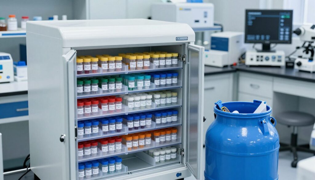 Sperm cryopreservation storage system Sperm cryopreservation storage system