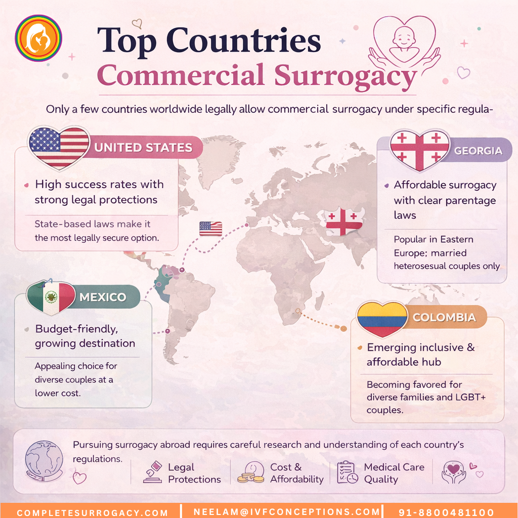 The Top Countries for Commercial Surrogacy