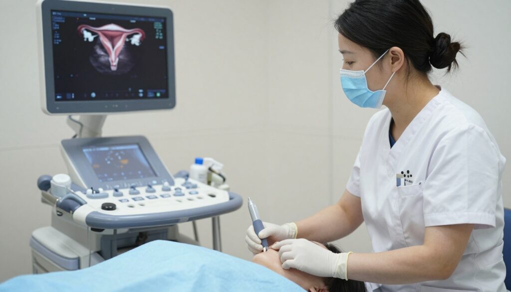 Transvaginal ultrasound procedure Transvaginal ultrasound procedure