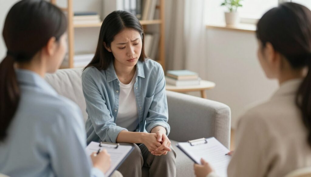 Couple receiving emotional support during fertility journey Couple receiving emotional support during fertility journey