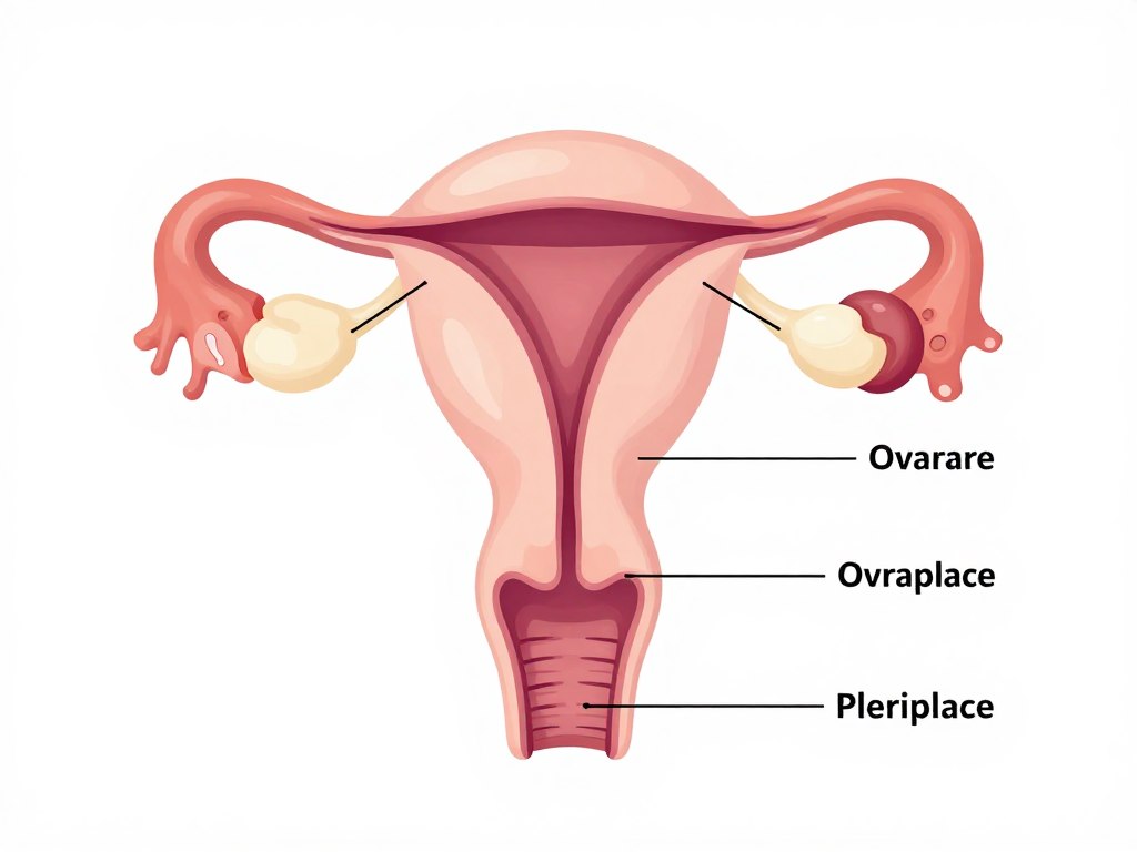 Female reproductive system diagram showing fertility components Female reproductive system diagram showing fertility components