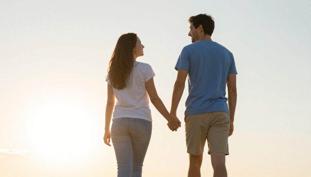 Hopeful couple embarking on fertility treatment journey Hopeful couple embarking on fertility treatment journey