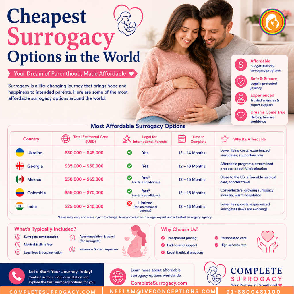 Cheapest Surrogacy Options in the World