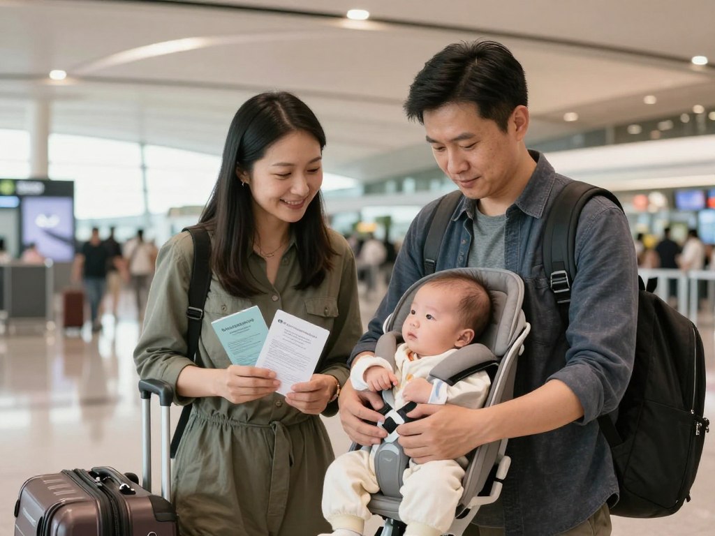 Airport departure with newborn travel documents Airport departure with newborn travel documents