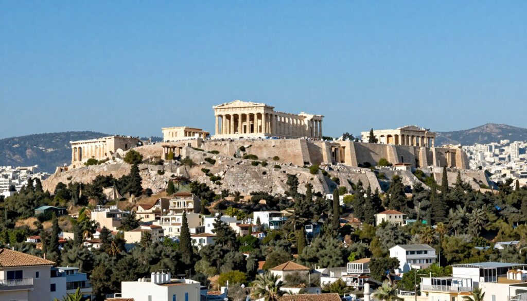 Athens Greece cityscape with Acropolis Athens Greece cityscape with Acropolis