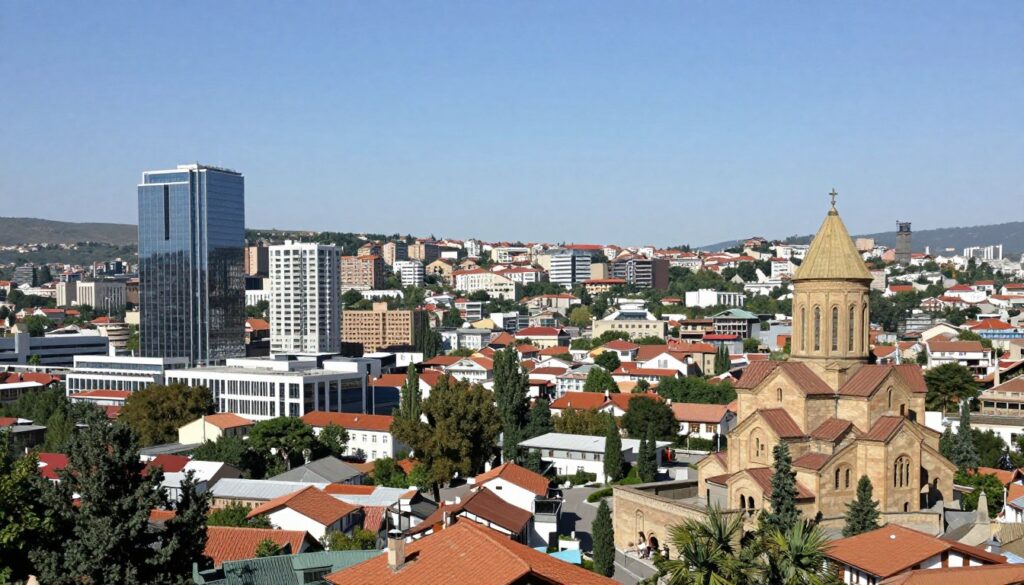 Tbilisi Georgia cityscape representing surrogacy destination Tbilisi Georgia cityscape representing surrogacy destination