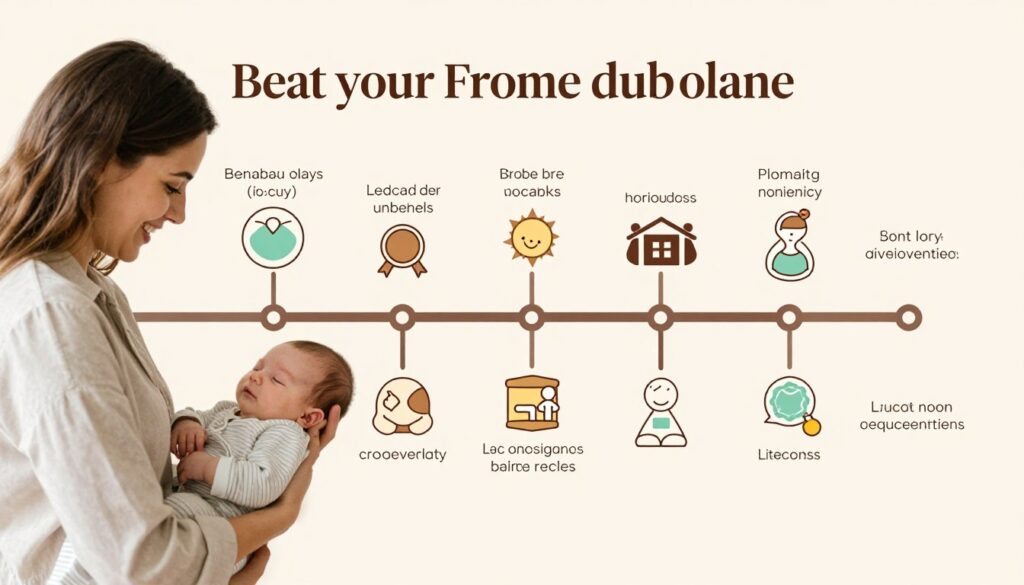 Timeline infographic showing complete international surrogacy journey from start to finish Timeline infographic showing complete international surrogacy journey from start to finish